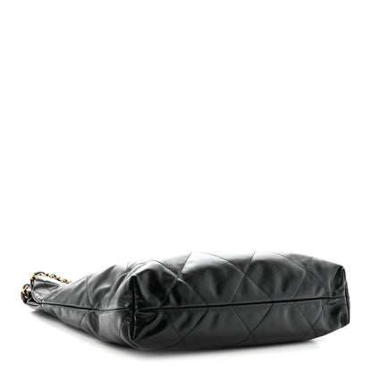 Chanel Shiny Calfskin Quilted Chanel 22 Black 5 of 12