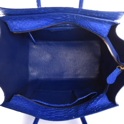 Celine Python Mini Luggage Indigo 5 of 7