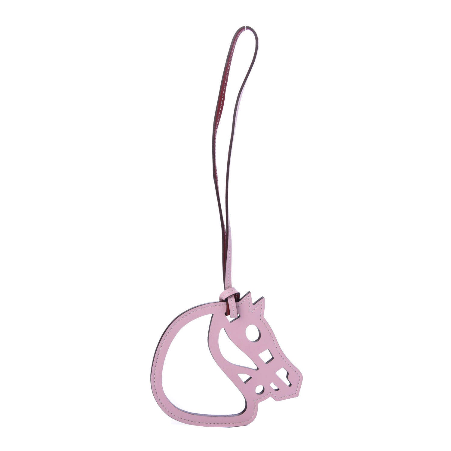 Hermes Swift Paddock Cheval Horse Bag Charm Rose Sakura 1 of 4