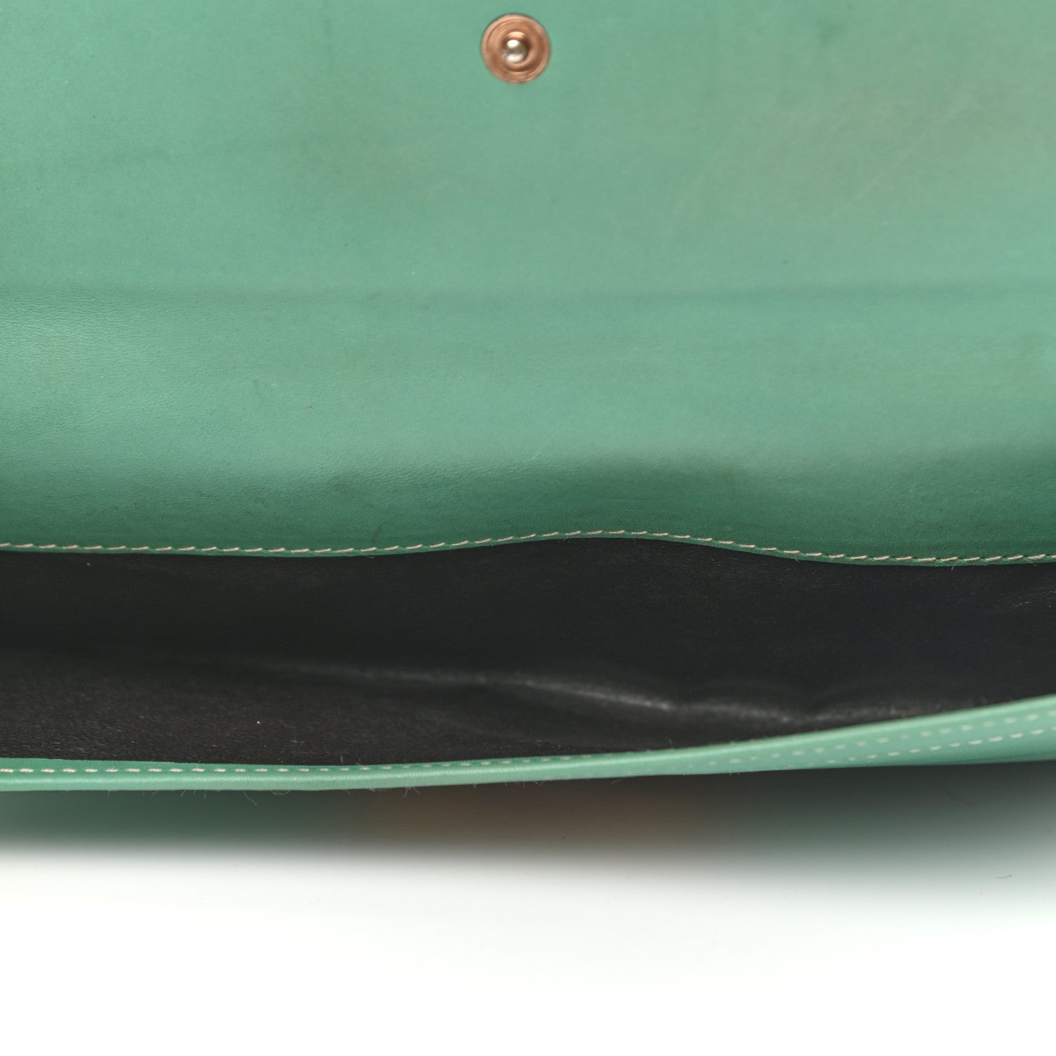 Gucci Calfskin Monogram Continental Wallet Green 6 of 14