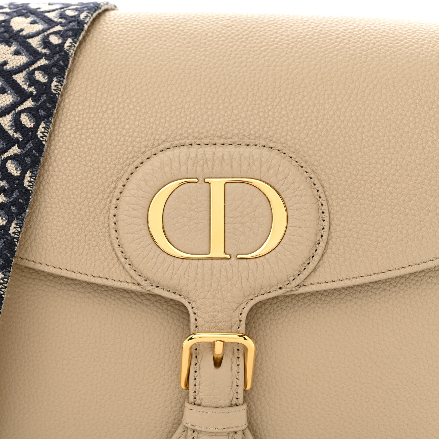 Christian Dior Grained Calfskin Large Bobby Flap Beige 8 of 11