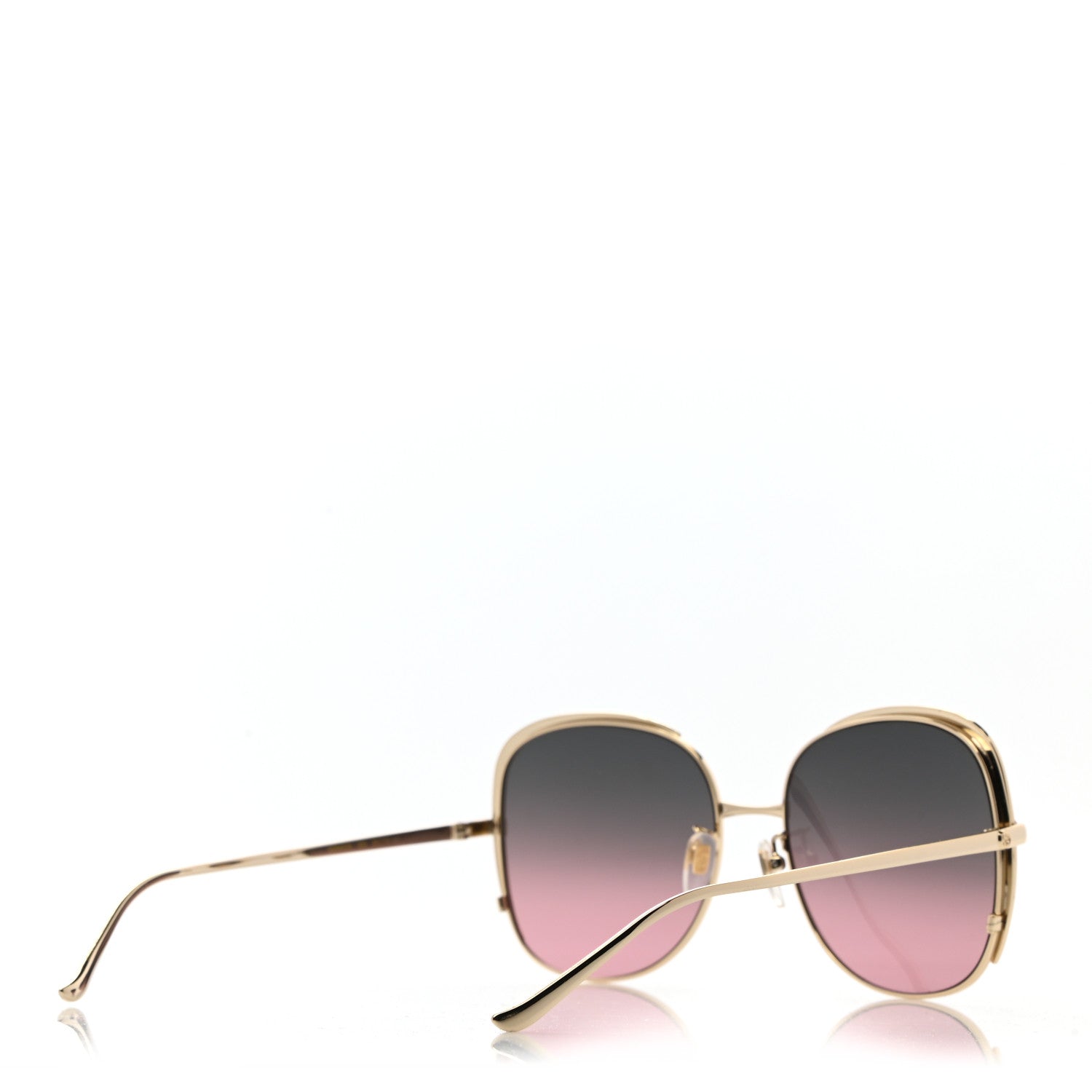 Gucci Acetate Oversize Square Frame GG0400S Sunglasses Gold 4 of 8