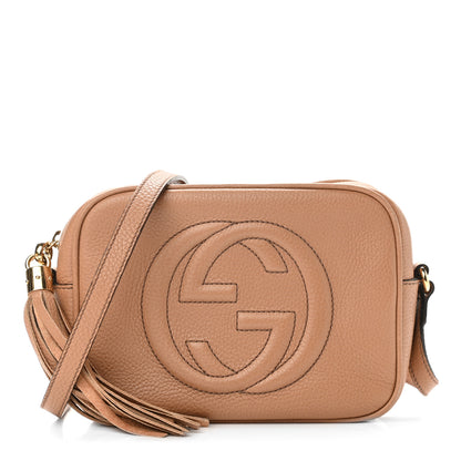 Gucci Pebbled Calfskin Small Soho Disco Bag Camelia 1 of 10