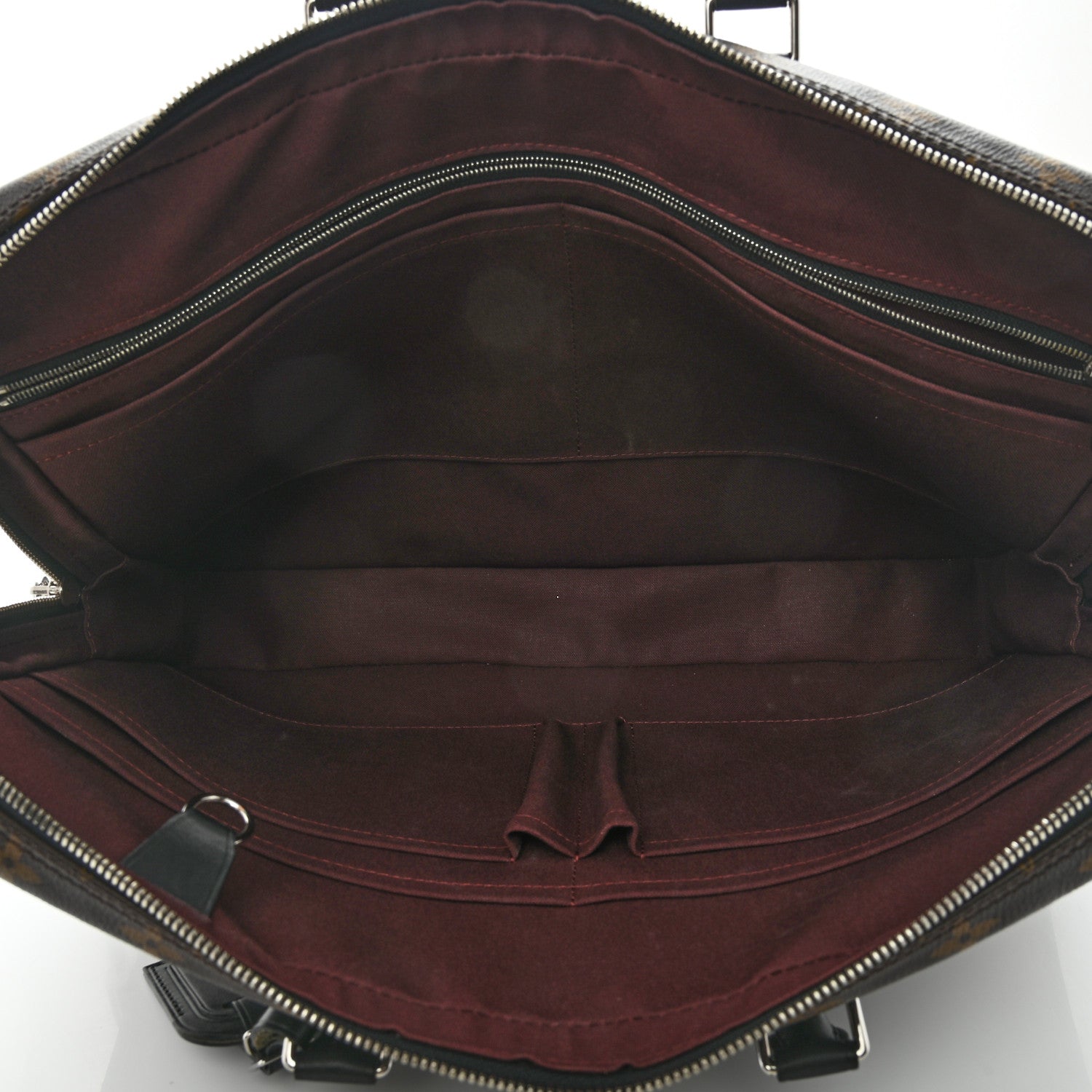 Louis Vuitton Monogram Macassar Porte Documents Voyage Soft Briefcase 5 of 8