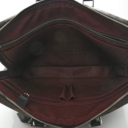 Louis Vuitton Monogram Macassar Porte Documents Voyage Soft Briefcase 5 of 8