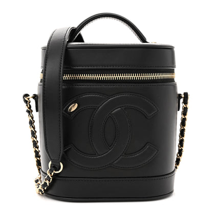 Chanel Lambskin Timeless Vanity Cosmetic Case Black 1 of 13