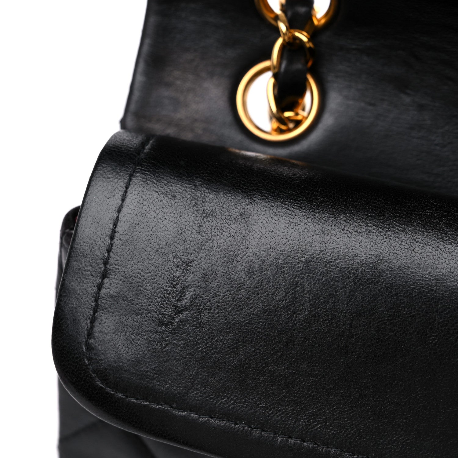 Chanel Lambskin Quilted Small Double Flap Black 12 of 14