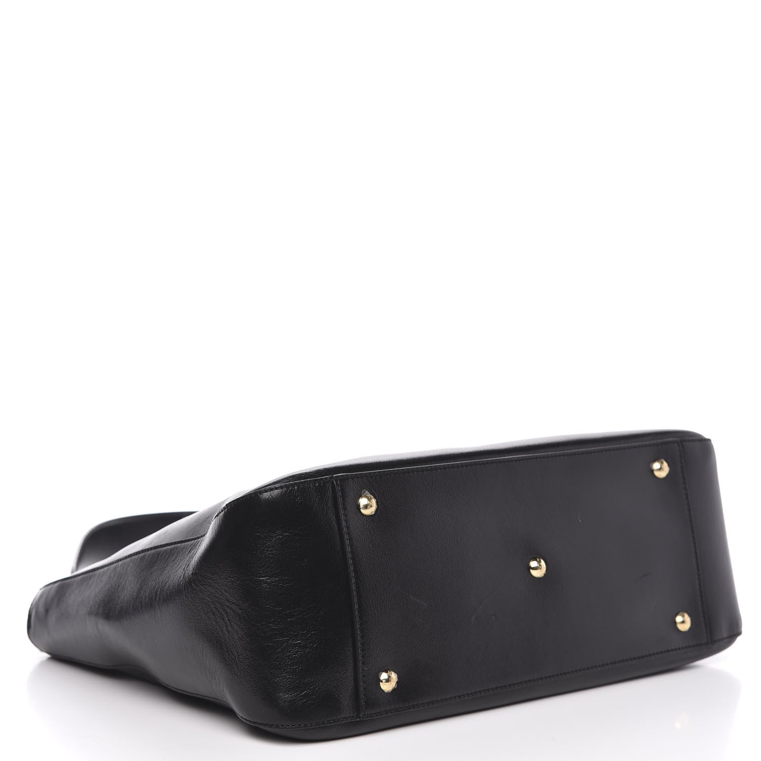 Fendi Vitello Glacier Medium FF Tote Black 4 of 11