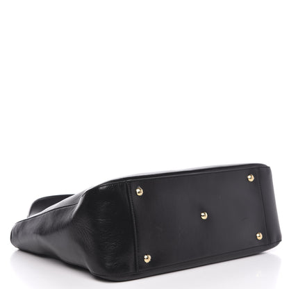 Fendi Vitello Glacier Medium FF Tote Black 4 of 11