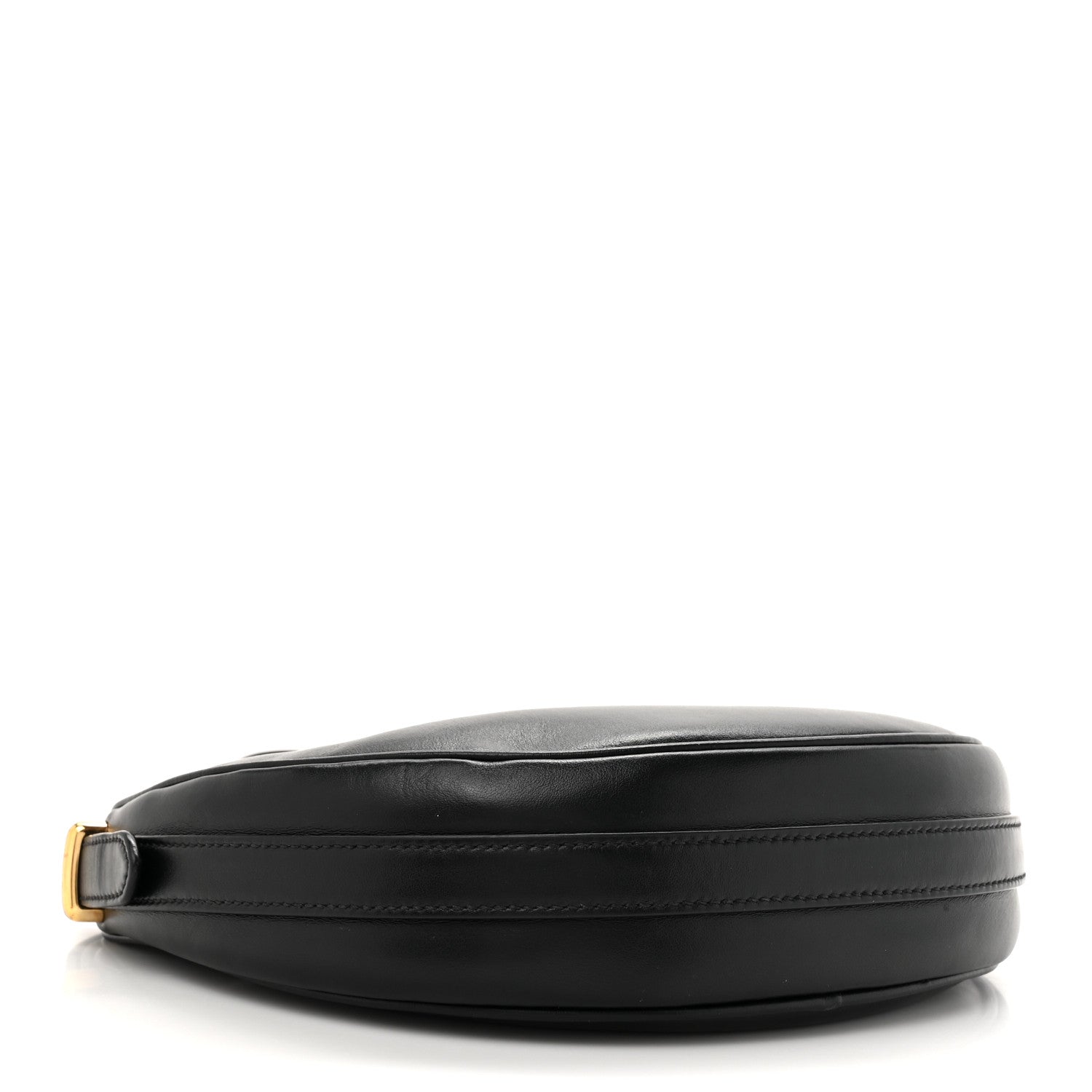 Prada Soft Calfskin Arque Shoulder Bag Black 4 of 10