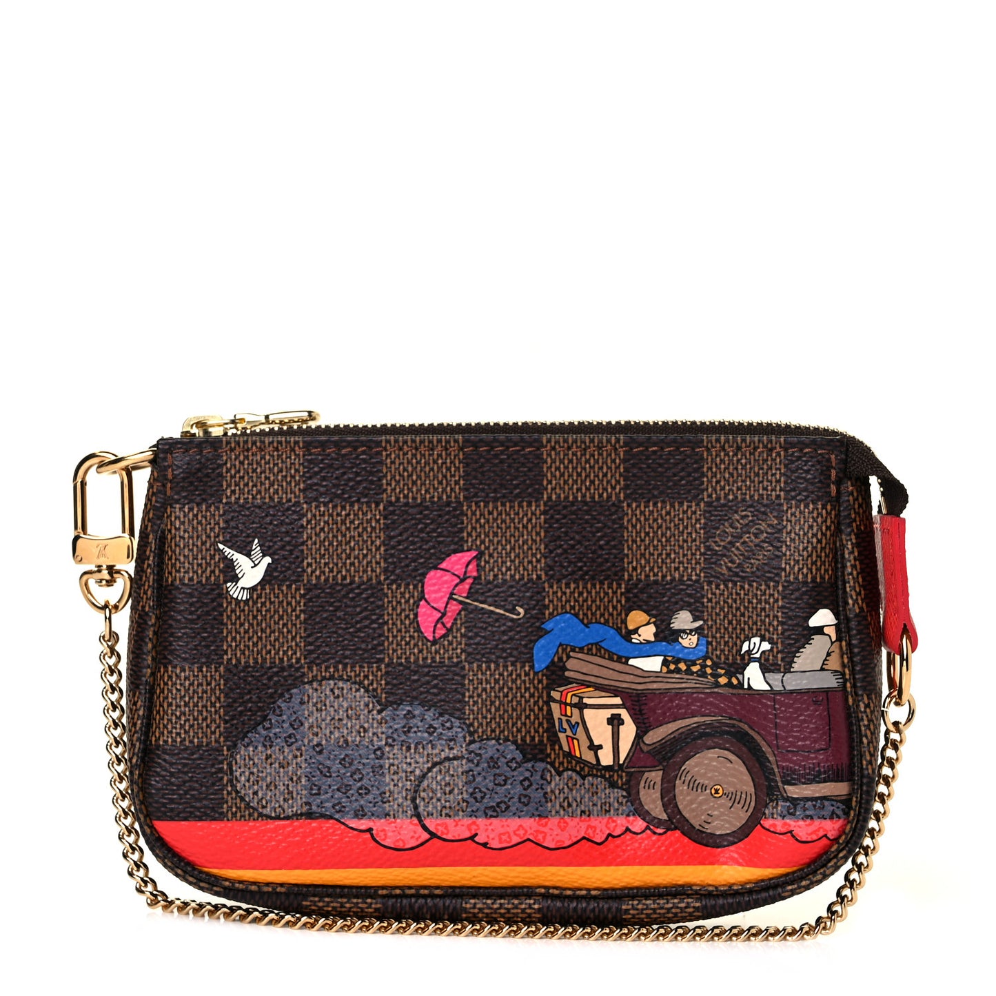 Damier Ebene 2015 Christmas Animation Mini Pochette Accessories