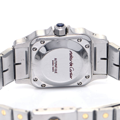 Cartier Stainless Steel 18K Yellow Gold 24mm Santos De Cartier Galbee Automatic Watch 4 of 4