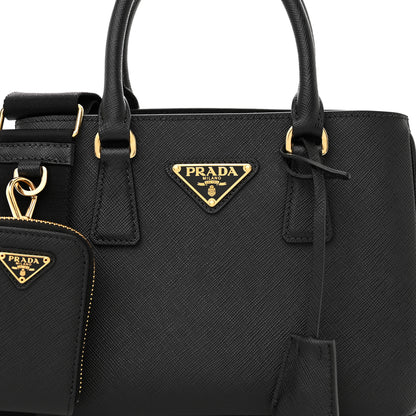 Prada Saffiano Lux Micro Galleria Shoulder Bag Black 7 of 10