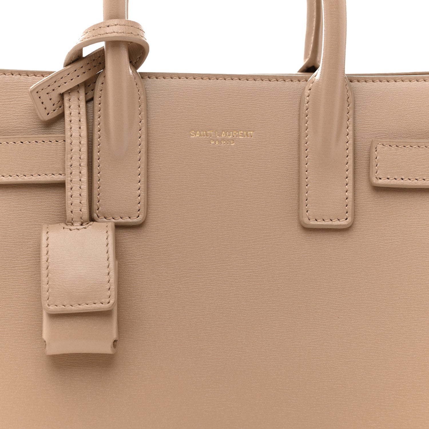 Saint Laurent Calfskin Nano Sac De Jour Beige 8 of 14