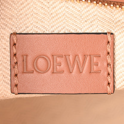Loewe Calfskin Raffia Paulas Ibiza Pochette Bag Natural Tan 6 of 10