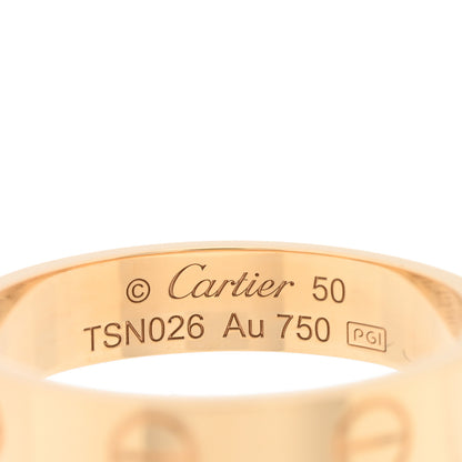 Cartier 18K Yellow Gold 3.5mm LOVE Wedding Band Ring 50 5.25 4 of 5