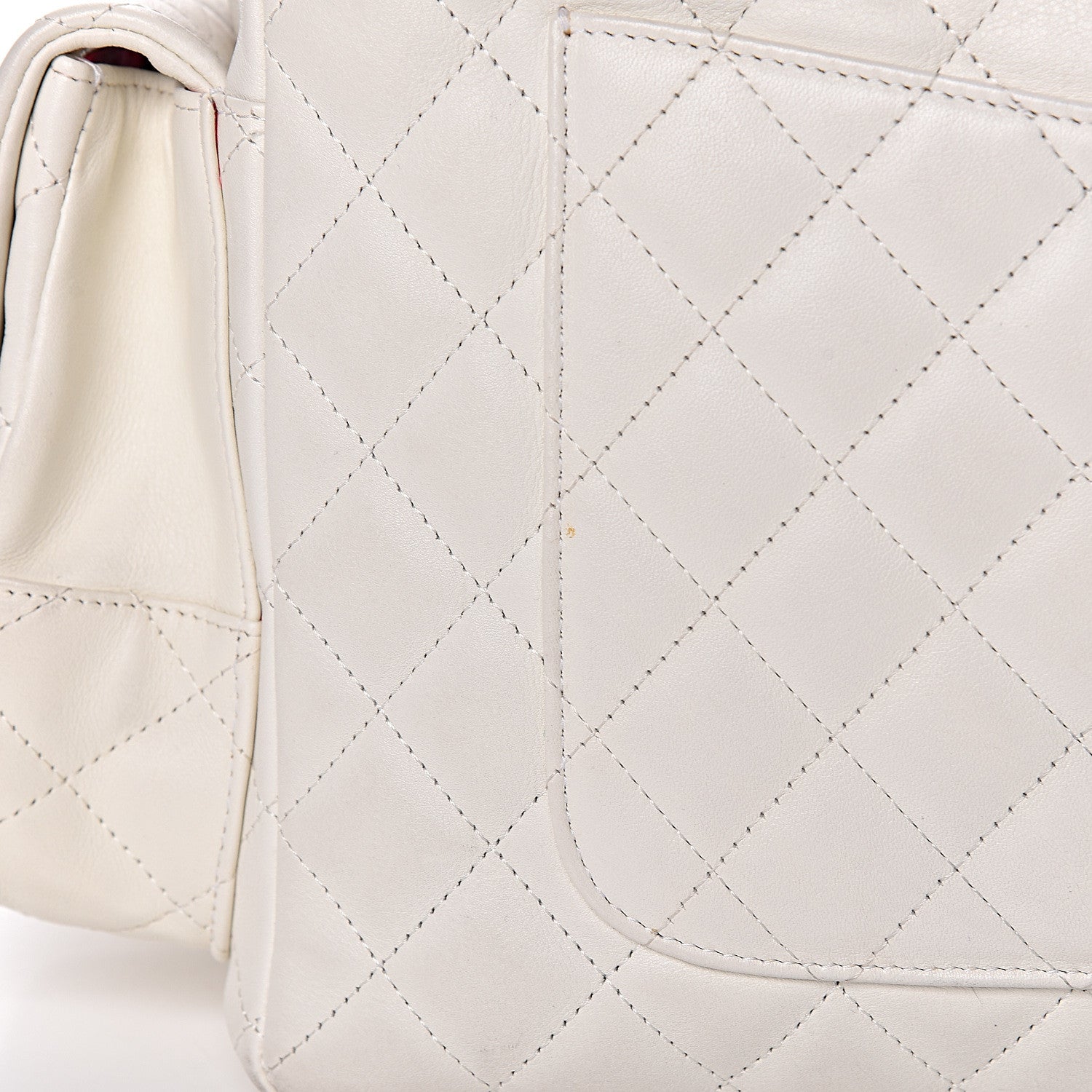 Chanel Calfskin Quilted Large Cambon Multipocket Reporter White 15 of 20