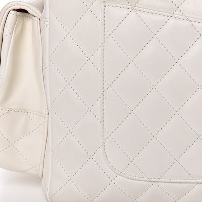 Chanel Calfskin Quilted Large Cambon Multipocket Reporter White 15 of 20