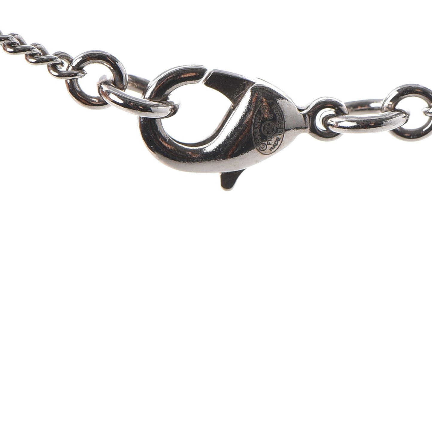 Crystal Timeless CC Necklace Silver