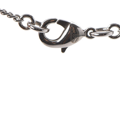 Chanel Crystal Timeless CC Necklace Silver 5 of 7
