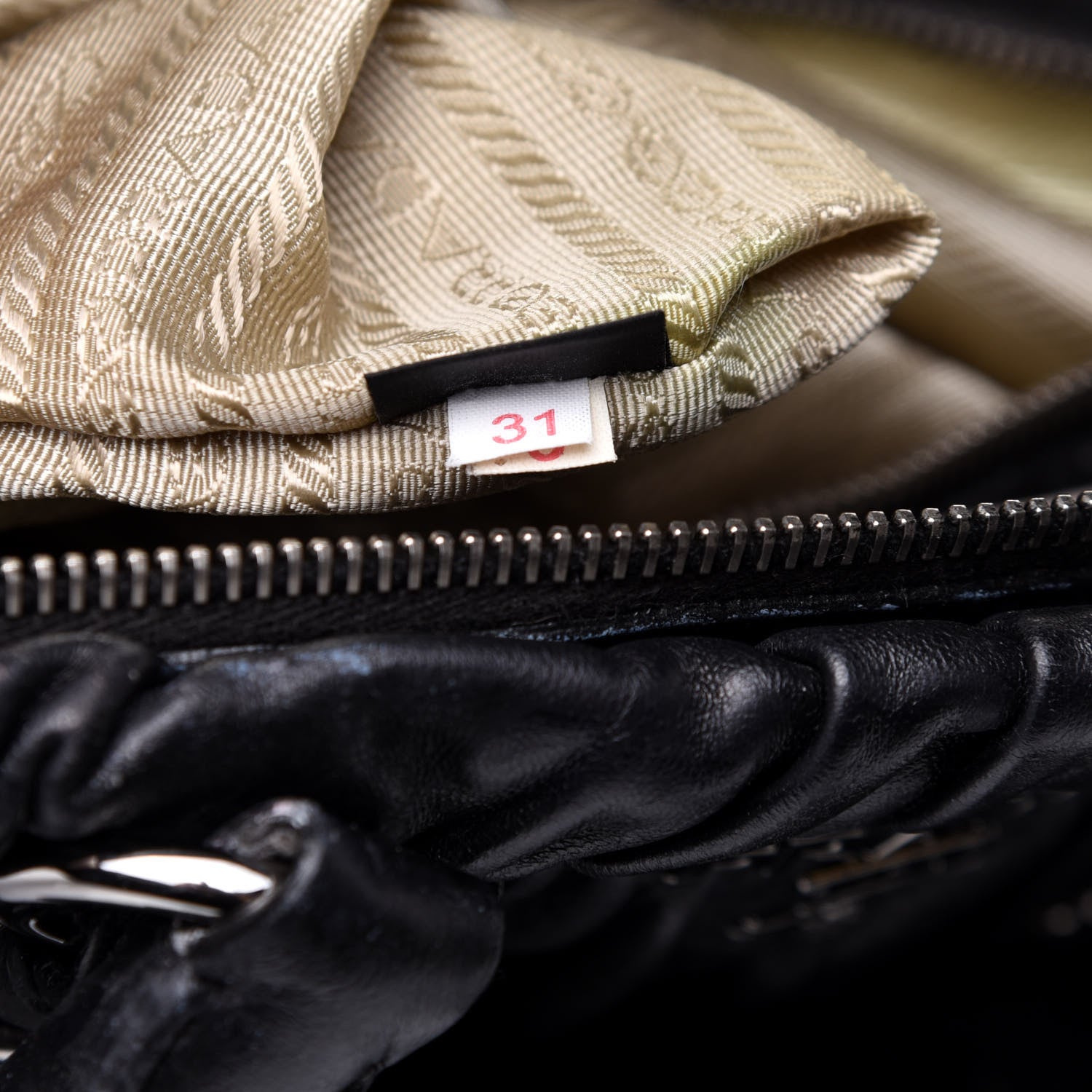 Prada Nappa Gaufre Tote Black 8 of 15
