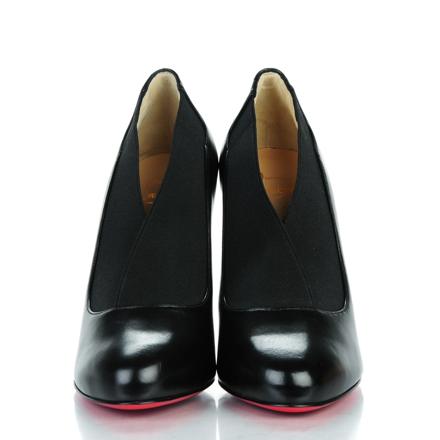 Christian Louboutin Shiny Nappa Toot Couverte 100 Pumps 38 Black 2 of 8