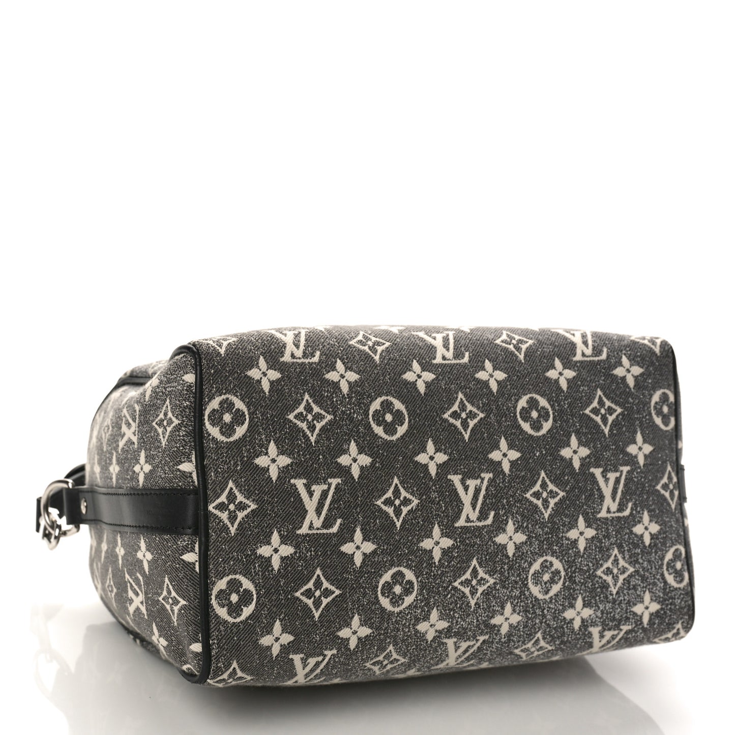 Denim Monogram Jacquard Speedy Bandouliere 25 Black