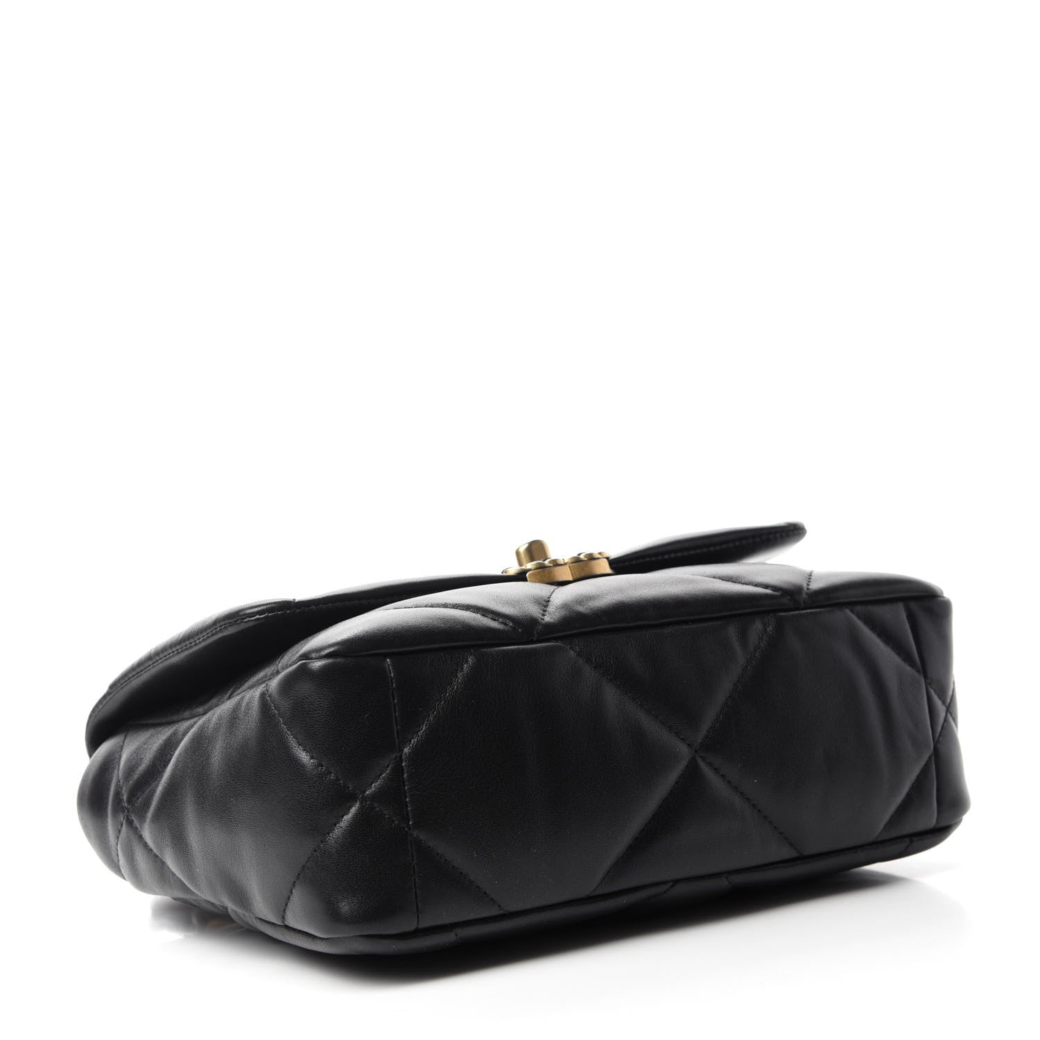 Chanel Lambskin Quilted Medium 19 Flap Black 4 of 11