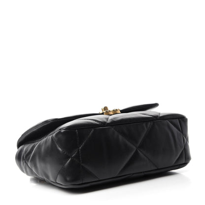 Chanel Lambskin Quilted Medium 19 Flap Black 4 of 11