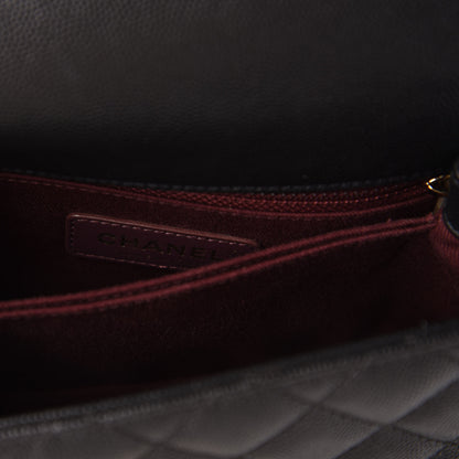 Chanel Caviar Quilted Mini Coco Handle Flap Black 8 of 10