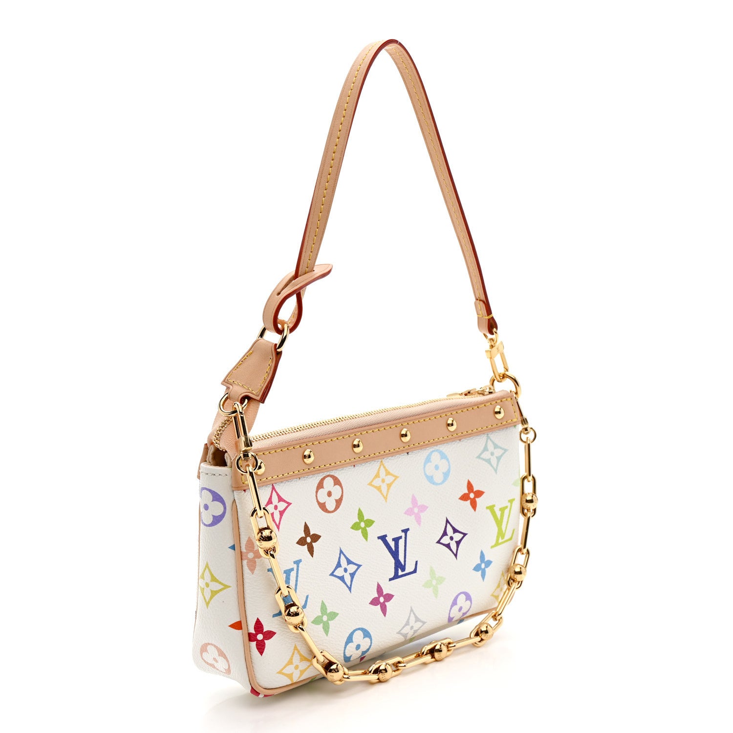 Louis Vuitton LV X TM Monogram Multicolor Pochette Accessories White 3 of 10