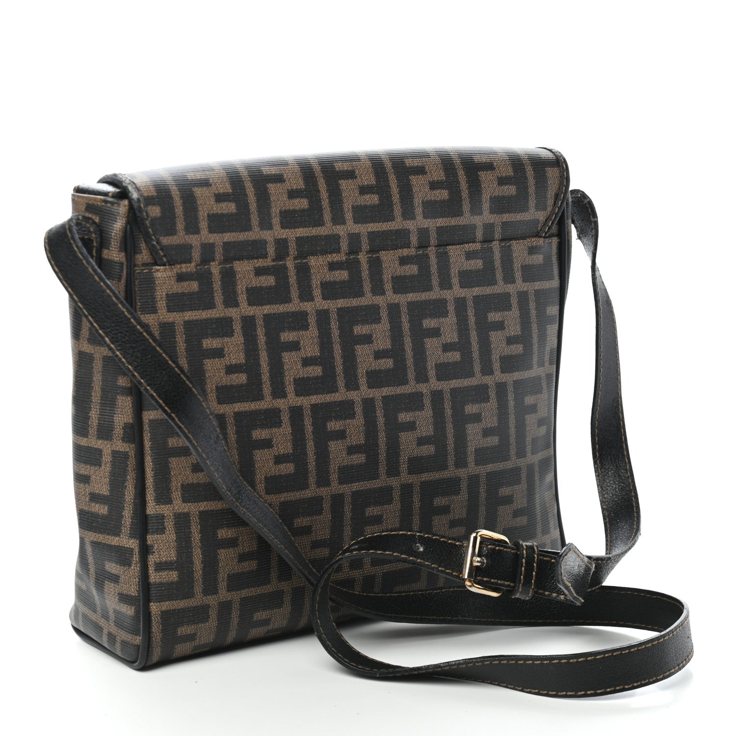 Fendi Zucca Spalmati Messenger Bag Tobacco 2 of 8