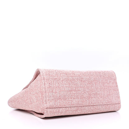 Chanel Lurex Boucle Deauville Medium Tote Pink 3 of 6
