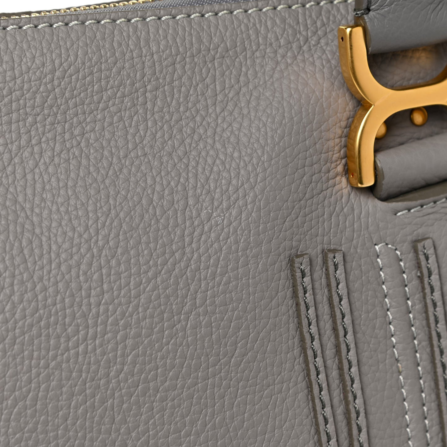 Calfskin Medium Marcie Satchel Cashmere Grey