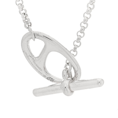 Hermes Sterling Silver Chaine D'Ancre Punk Toggle Necklace 4 of 5