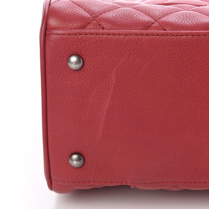 Chanel Caviar Quilted Large Casual Pocket Tote Red 17 of 18