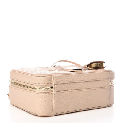 Chanel Caviar Quilted Medium CC Filigree Vanity Case Beige 4 of 11