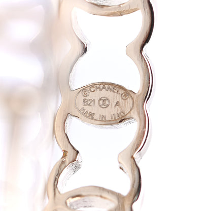 Chanel Metal CC Hoop Earrings Gold 4 of 4