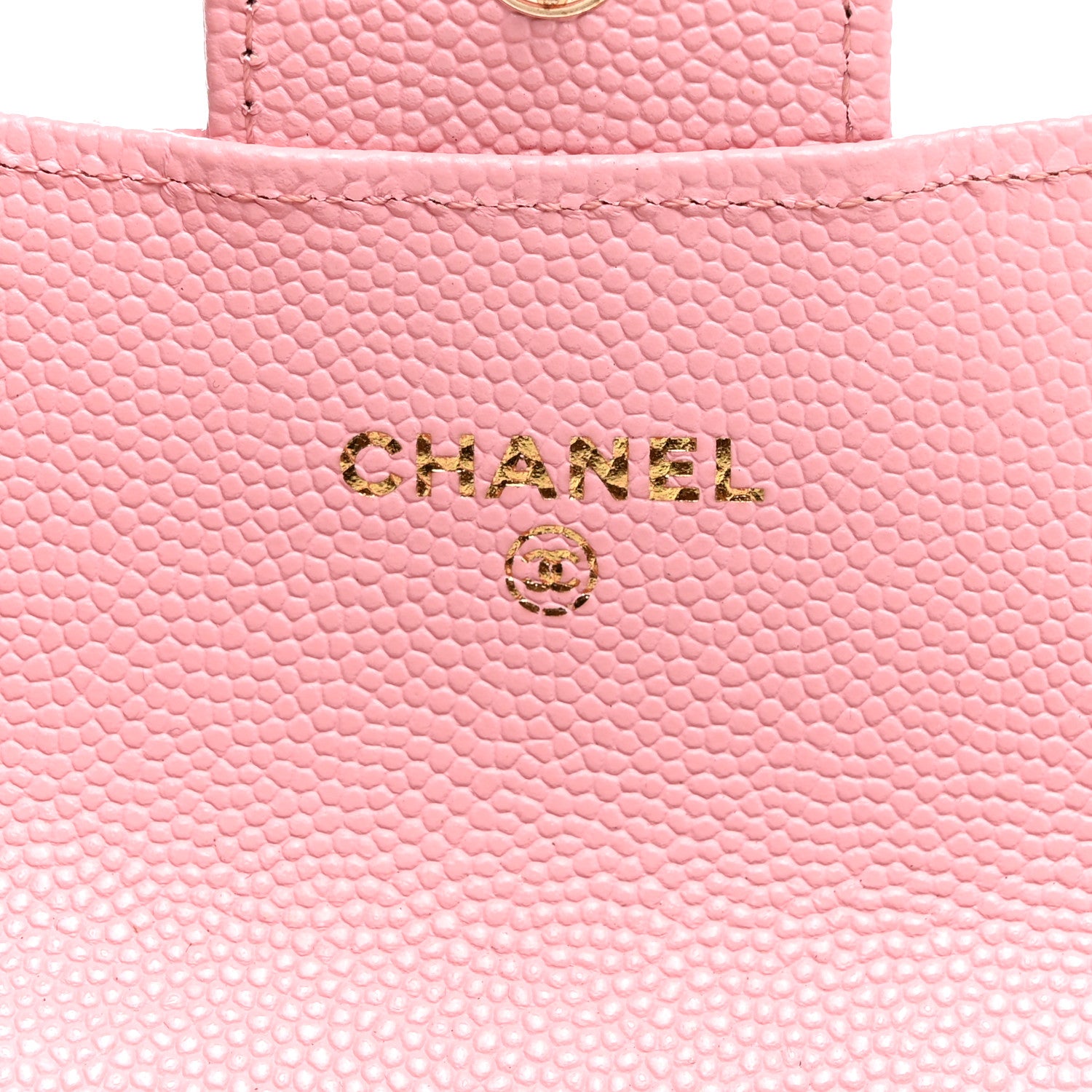 Chanel Caviar Quilted Flap Card Holder Wallet Light Pink 6 of 9