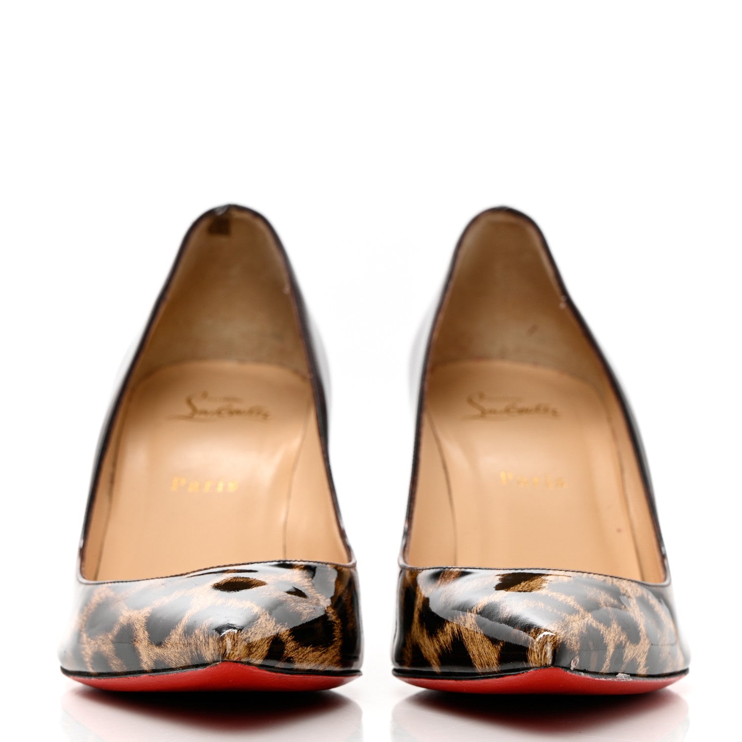 Christian Louboutin Patent Degrade Leopard Pigalle Follies 70 Pumps 40 Leopard Burgundy 2 of 11