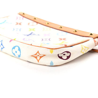 Louis Vuitton Monogram Multicolor Pochette Accessories White 7 of 11
