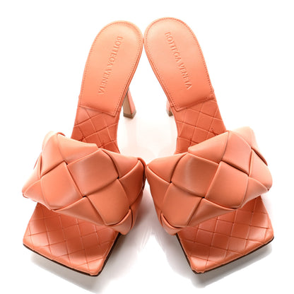 Bottega Veneta Nappa Maxi Intrecciato Lido Mule Sandals 37 Papaya 14 of 27