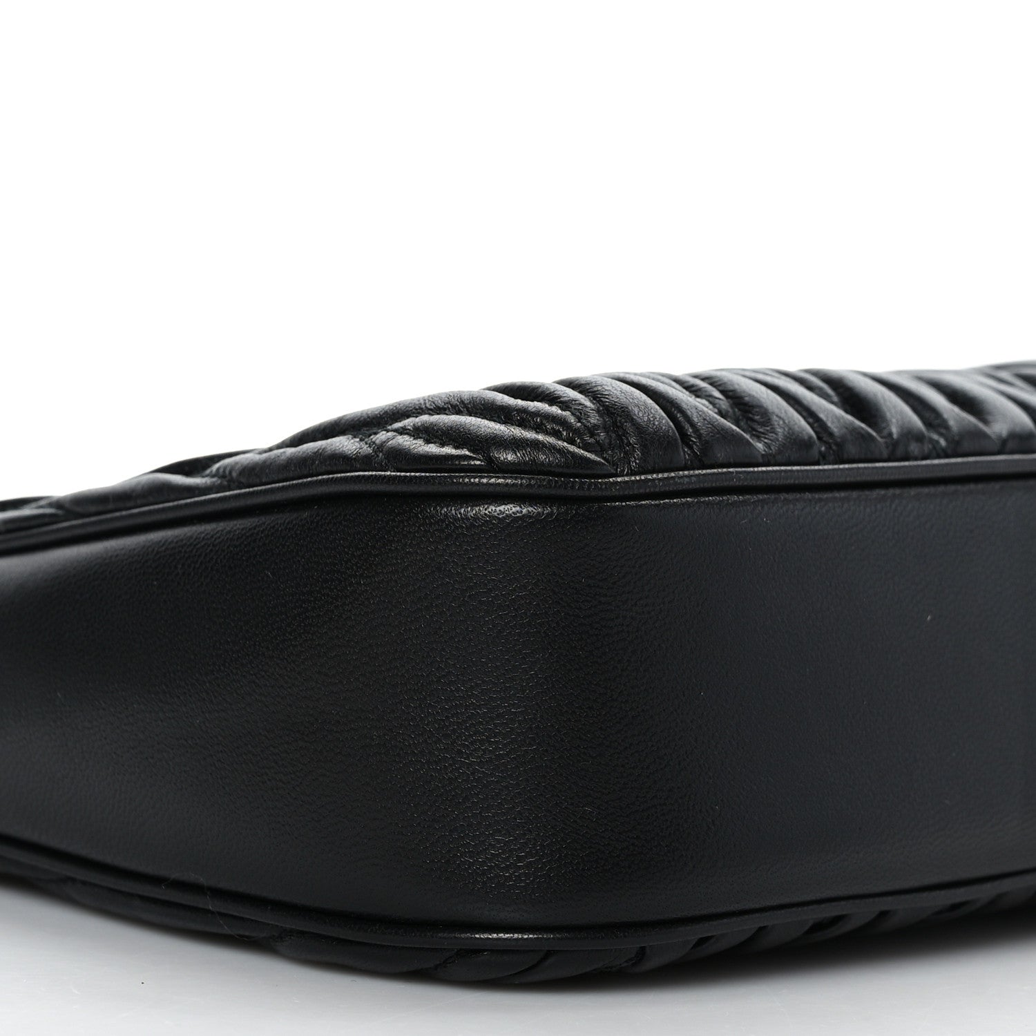 Miu Miu Nappa Matelasse Crystal Shoulder Bag Black 7 of 8