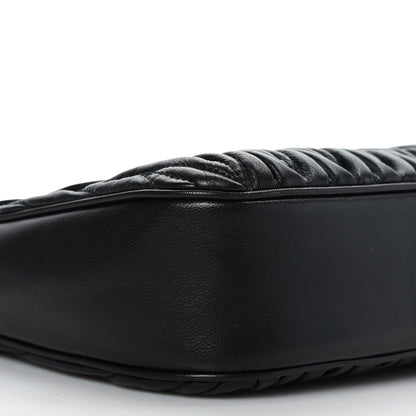 Miu Miu Nappa Matelasse Crystal Shoulder Bag Black 7 of 8