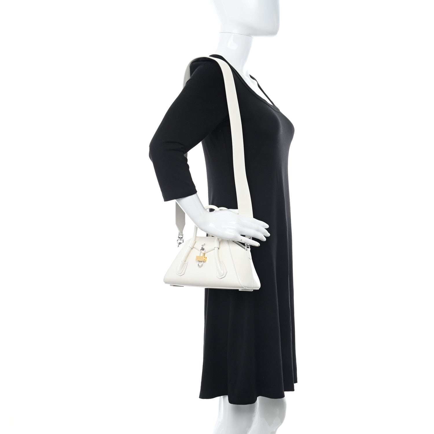 Givenchy Box Calfskin Mini Antigona Stretch Ivory 2 of 9