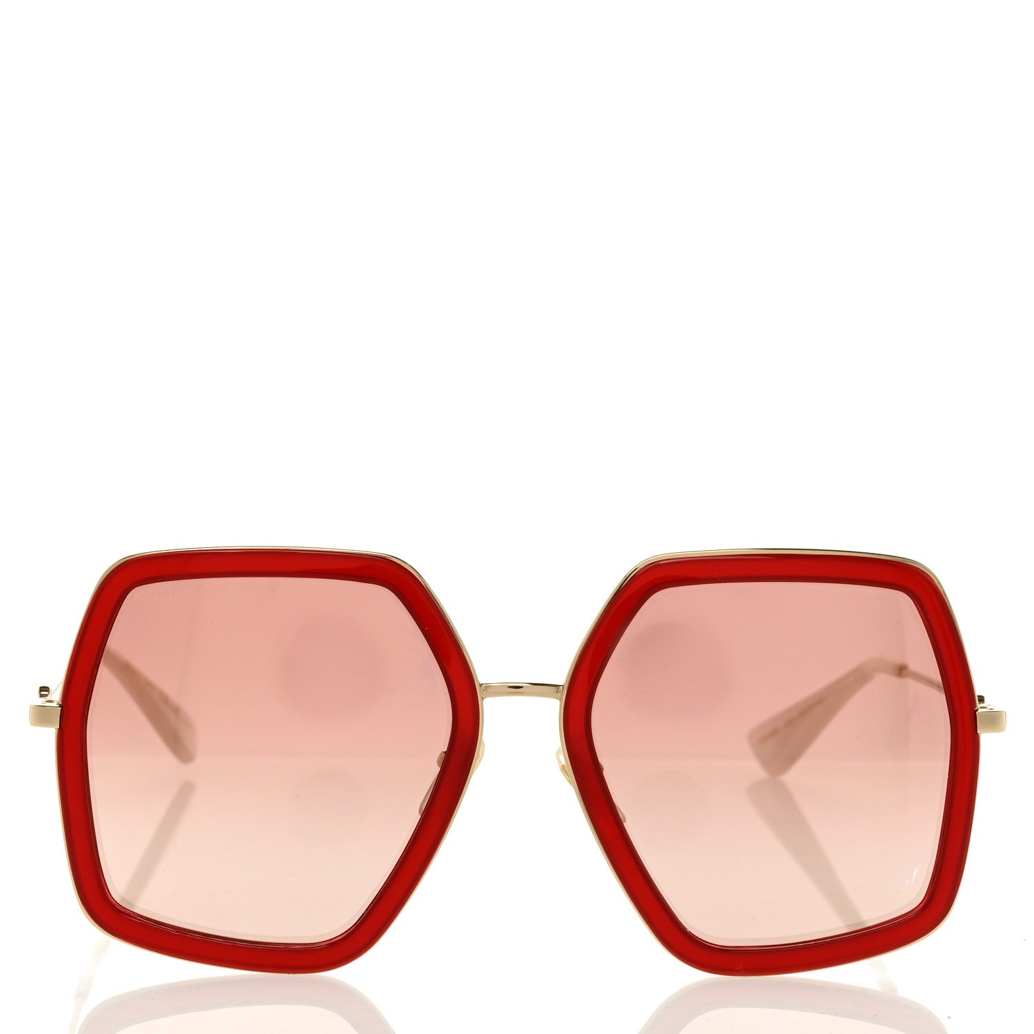 Gucci Acetate Oversize Square Frame GG0106S Red 2 of 8