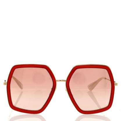 Gucci Acetate Oversize Square Frame GG0106S Red 2 of 8