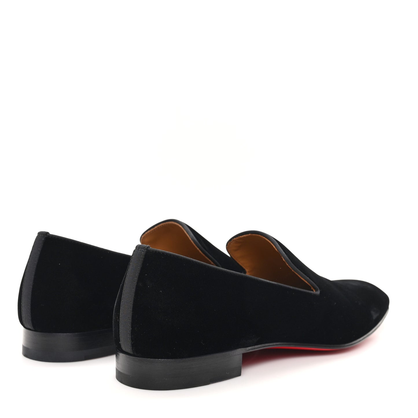 Velvet Mens Dandelion Flat Loafers 42 Black