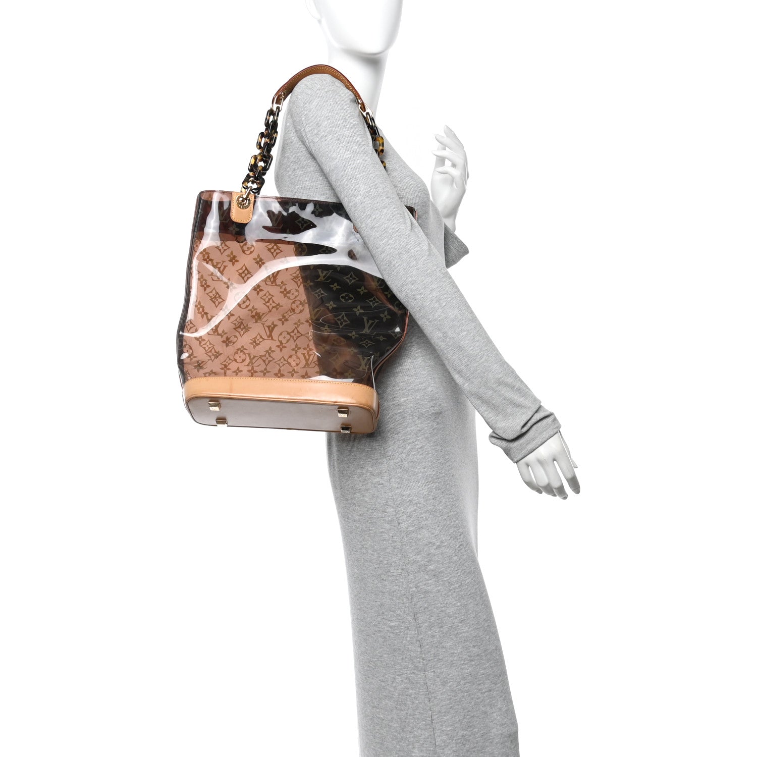 Louis Vuitton Vinyl Cabas Sac Ambre MM 2 of 9