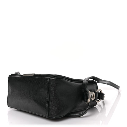 Off-White Calfskin Diag Flap Bag Black White 9 of 9